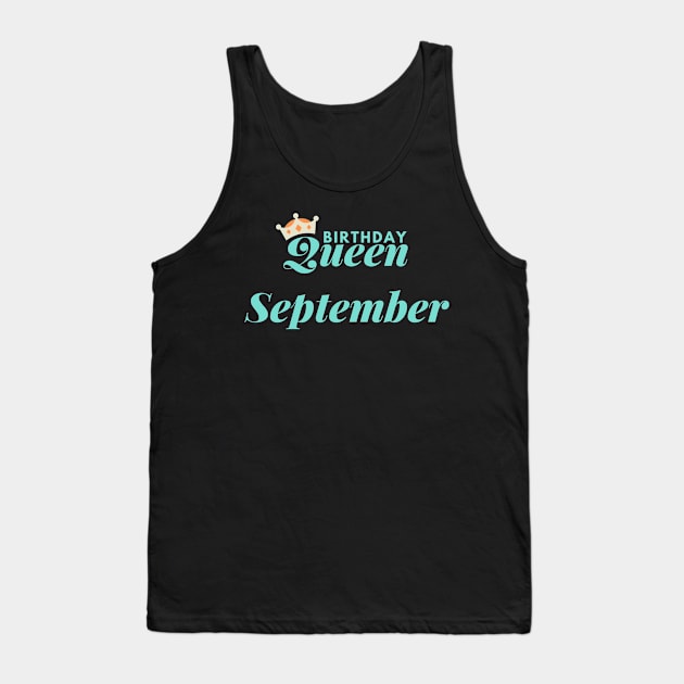 Birthday Queen September Tank Top by Pris25